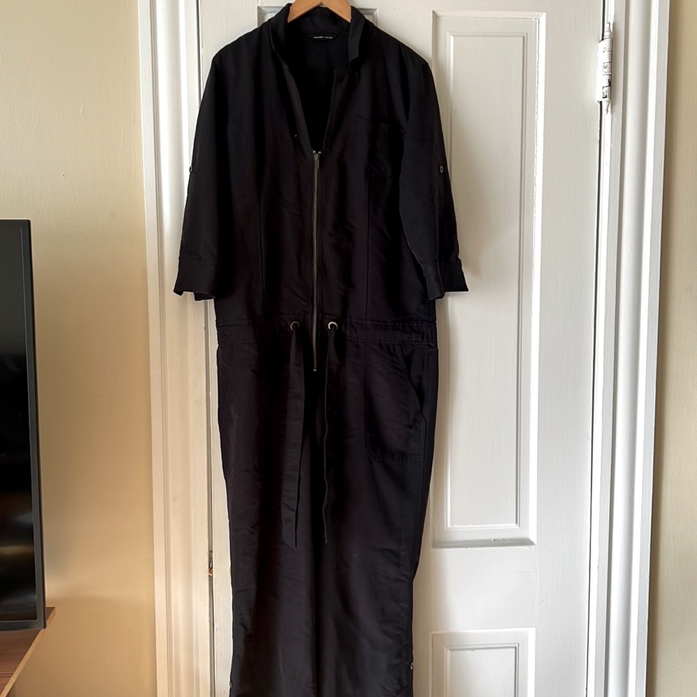 Black overalls
